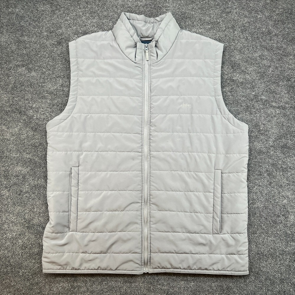 Texas Standard Puffer Vest Mens 3XL Gray Hybrid Full Zip Knit Outdoor Casual